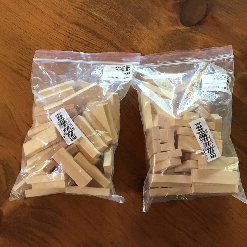 Wooden Rectangle Blocks(100 pieces) - Picture 2 of 4